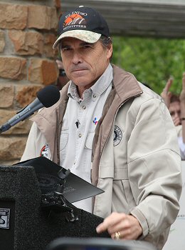 Governor Rick Perry, who signed into law House Bill 873 to expand the state's incentive program for the production of movies, television shows, commercials and video games in Texas.